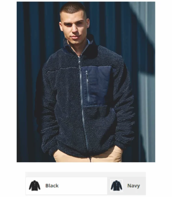 Front Row FR854 Recycled Sherpa Fleece Jacket